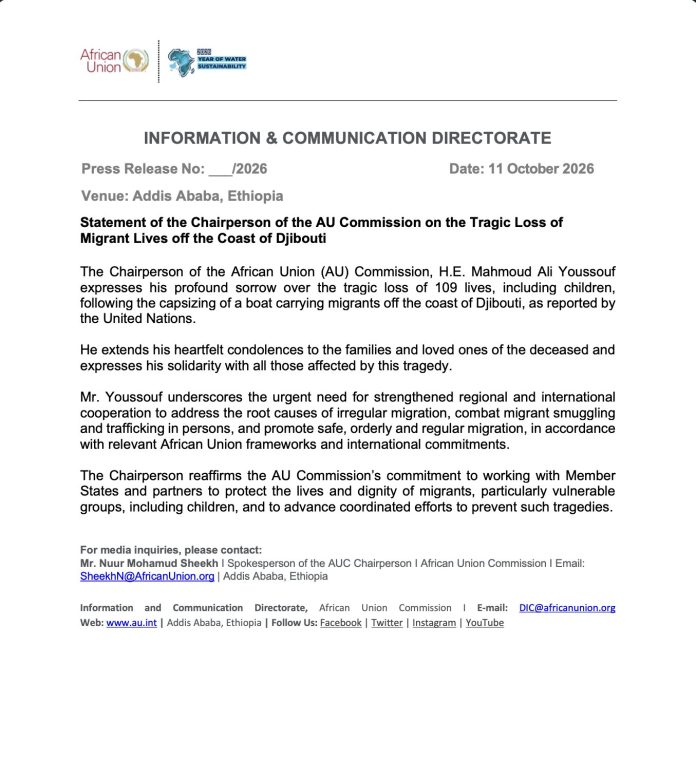 press statement from AU